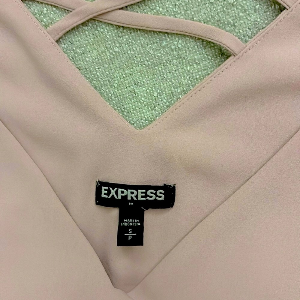 Express Pink Backless Tank Top - Picture 3 of 3